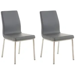CLP 2er Set Esszimmerstühle Colmar   Farbe: grau