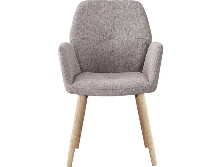 Stuhl Oslos beige Polyester/Eiche - Stuhl