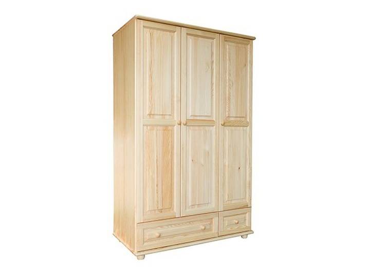 JVmoebel Drehtürenschrank Vollholz Schrank in Handarbeit gefertigt, natürliche Holzoptik Made in Europa