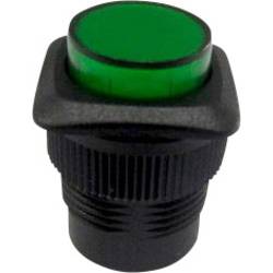 TRU COMPONENTS 1587742 TC-R13-508B-05YL Druckschalter 250 V/AC 1.5 A 1 x Aus/Ein rastend Grün 1 St.