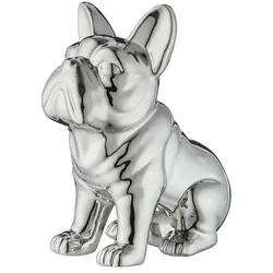 Deko Objekt Hund   ¦ silber ¦ Porzellan ¦ Maße (cm): B: 18 H: 22 T: 12.0
