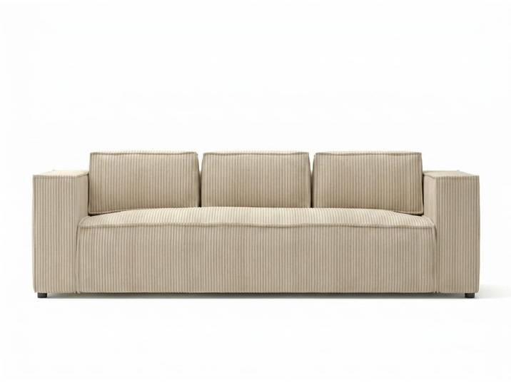 Xlmoebel 3-Sitzer Beiges 3-Sitzer-Textilsofa für ein modernes Wohnzimmer, 1 Teile, Made in Europa