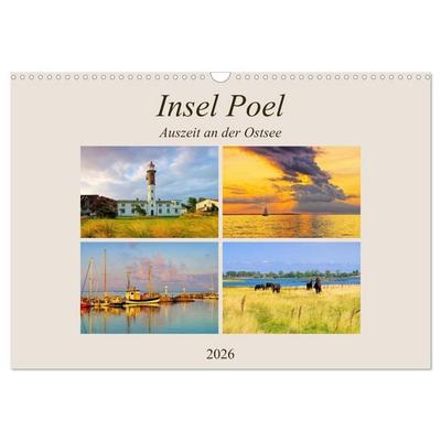 Insel Poel - Auszeit an der Ostsee (Wandkalender 2026 DIN A3 quer), CALVENDO Monatskalender