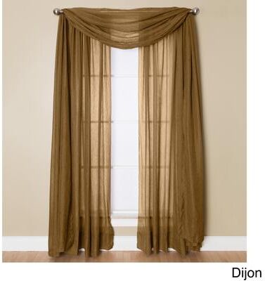 Miller Curtains Preston 216-inch Sheer Window Scarf