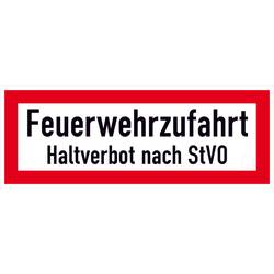 SafetyMarking 12.2651 Hinweisschild Feuerwehrzufahrt Haltverbot nach StVO Aluminium (B x H) 594 mm x 210 mm 1 St.