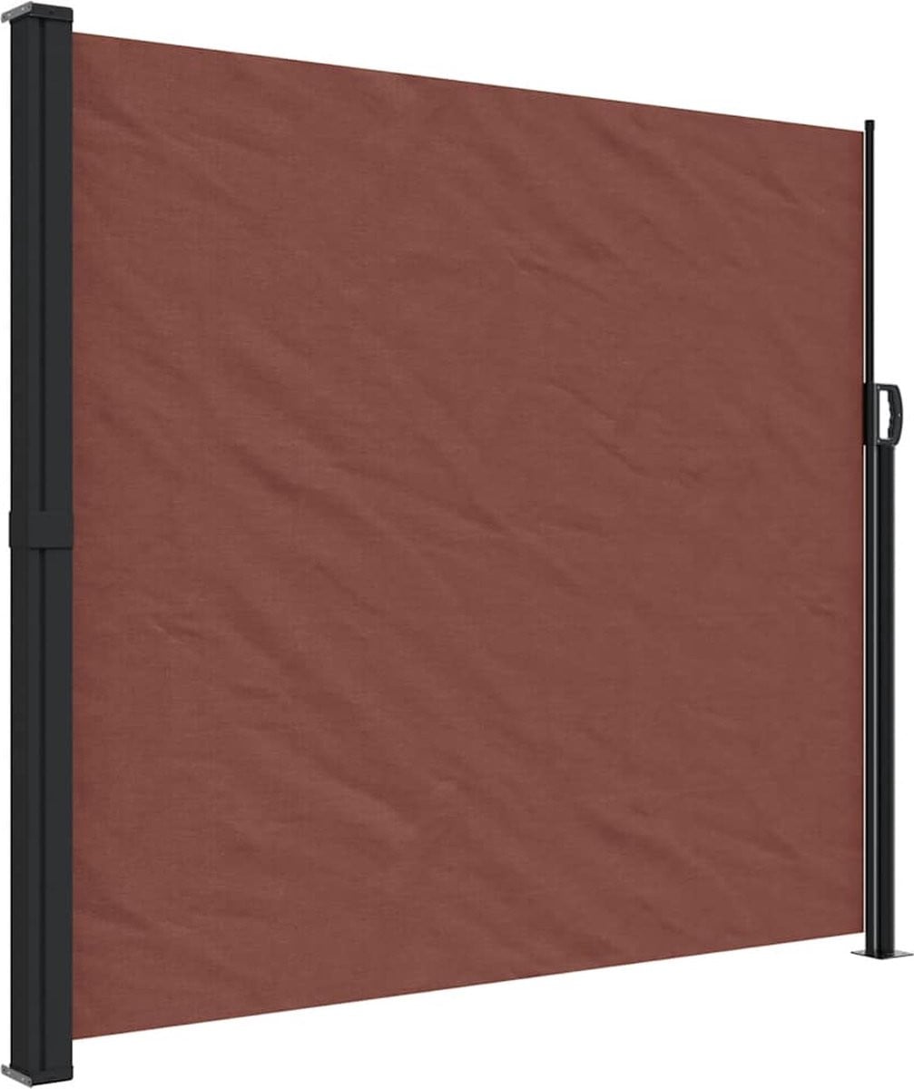 vidaXL Windscherm bruin uittrekbaar 180 x 500 cm