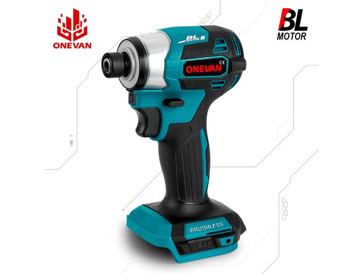 ONEVAN 5 vitesses 600N.m tournevis électrique sans brosse perceuse électrique sans fil Rechargeable tournevis pour Makita 18V batterie broche