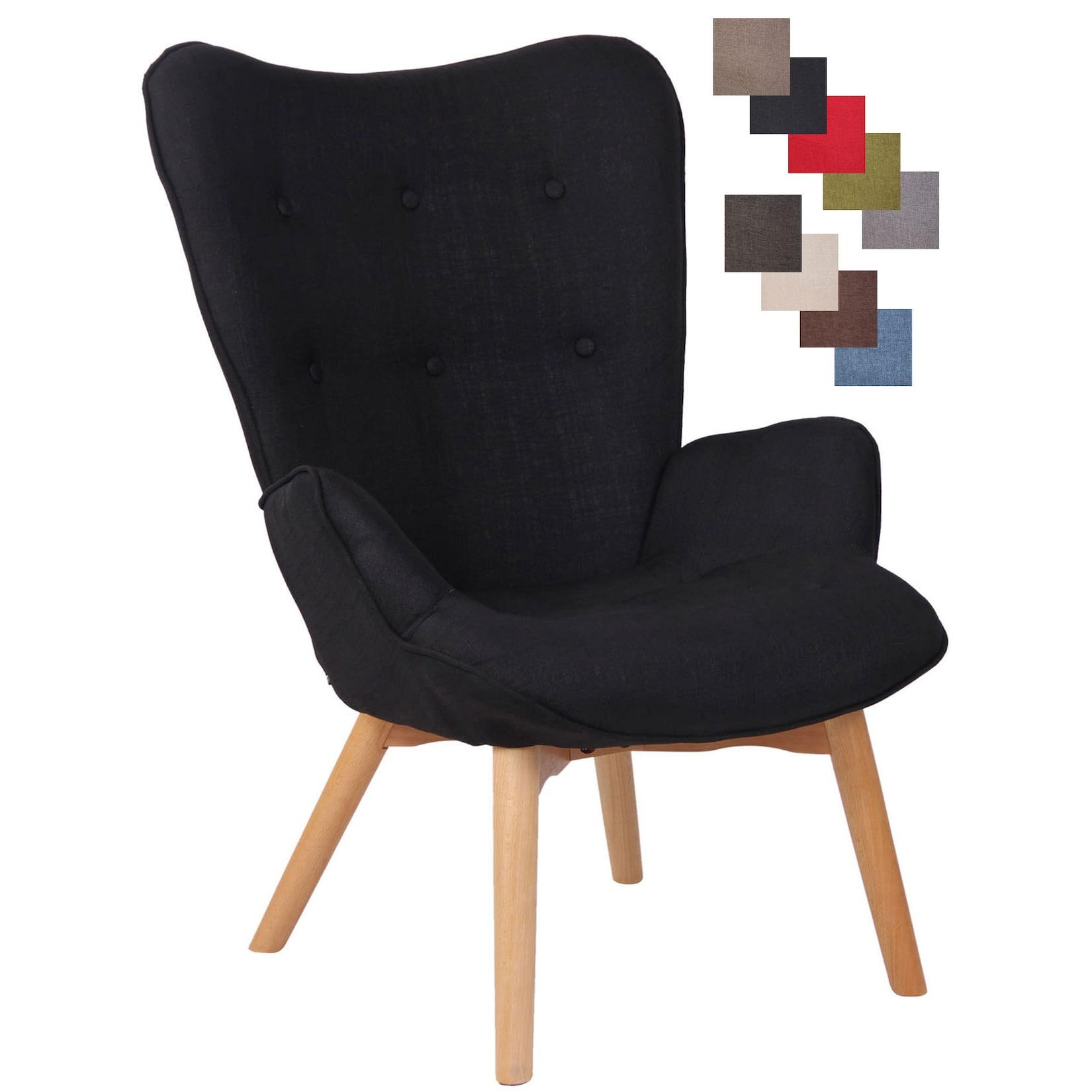 CLP Lounger Durham Stoff Farbe: schwarz