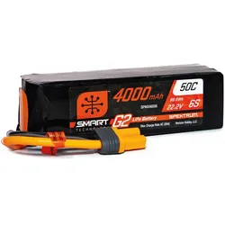 Spektrum 4000mAh 6S 22.2V Smart G2 LiPo 50C IC5 (4000 mAh, 22.20 V)
