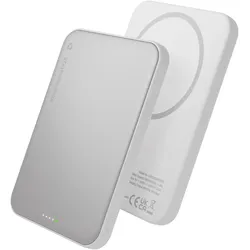 dbramante1928 rechargePowerBank5KWLSlimQi225wWHT (5000 mAh, 25 W), Powerbank, Weiss
