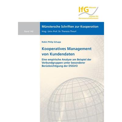 Kooperatives Management von Kundendaten, Taschenbuch von Robin Philip Schupp, Shaker Media, 978-3-8440-8406-1