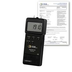 PCE Instruments PCE-910-ICA inkl. ISO-Kalibrierzertifikat Manometer ±2000 mbar Genauigkeit ±2 % Messfolge 0,8 s RS-232