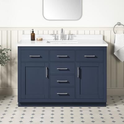 OVE Decors OVE Bailey Bathroom Vanity, White Engineered Stone Top