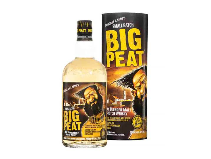 BIG PEAT - Blended Malt Whisky - 46 % Alcool - Origine : Ecosse/Islay - Notes de réglisse &amp; de tourbe - Whisky de dégustation - 70 cl