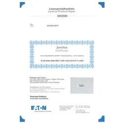 Eaton 171500 Visualisierungssoftware, GALILEO für alle XV/XP-Bediengeräte, Einzelplatz-Lizenz, update ab GALILEO V 8.1.2 SW-GALILEO-S
