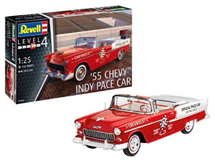 Revell RV07686 07686 7686 1:24 '55 Chevy Indy Tempo Auto Plastic Model Kit, Diverse, 1/25
