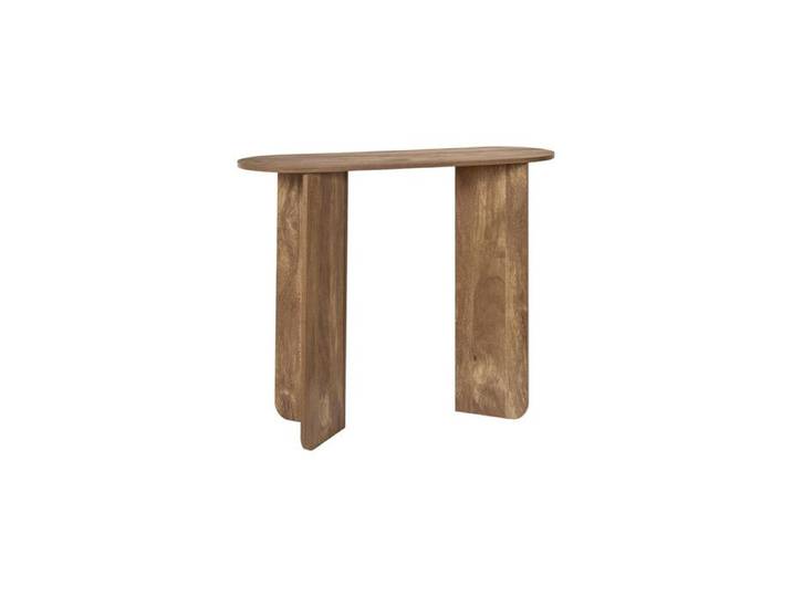 Console Ovale Design  Heritage  100cm Marron