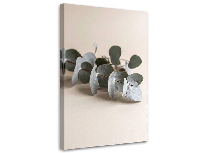 Feeby Leinwandbild Blätter Pflanzen Natur beige 70x100cm, Beige, Baum/Pflanze/Natur, Rechteckig, 70x100 cm, Bilder & Rahmen, Bilder, Leinwandbilder