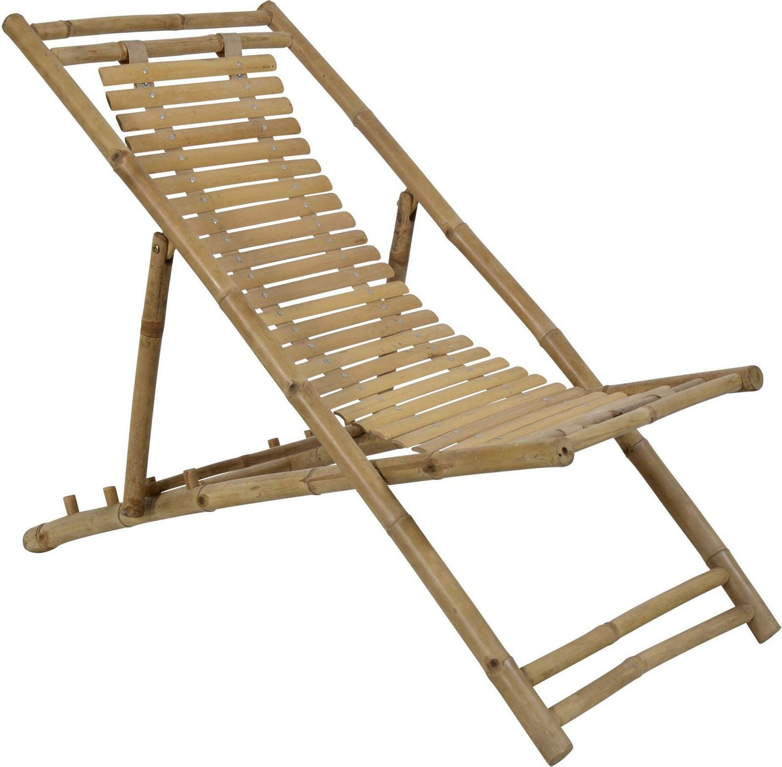 Set van 2 Lesli Living bamboe strandstoelen