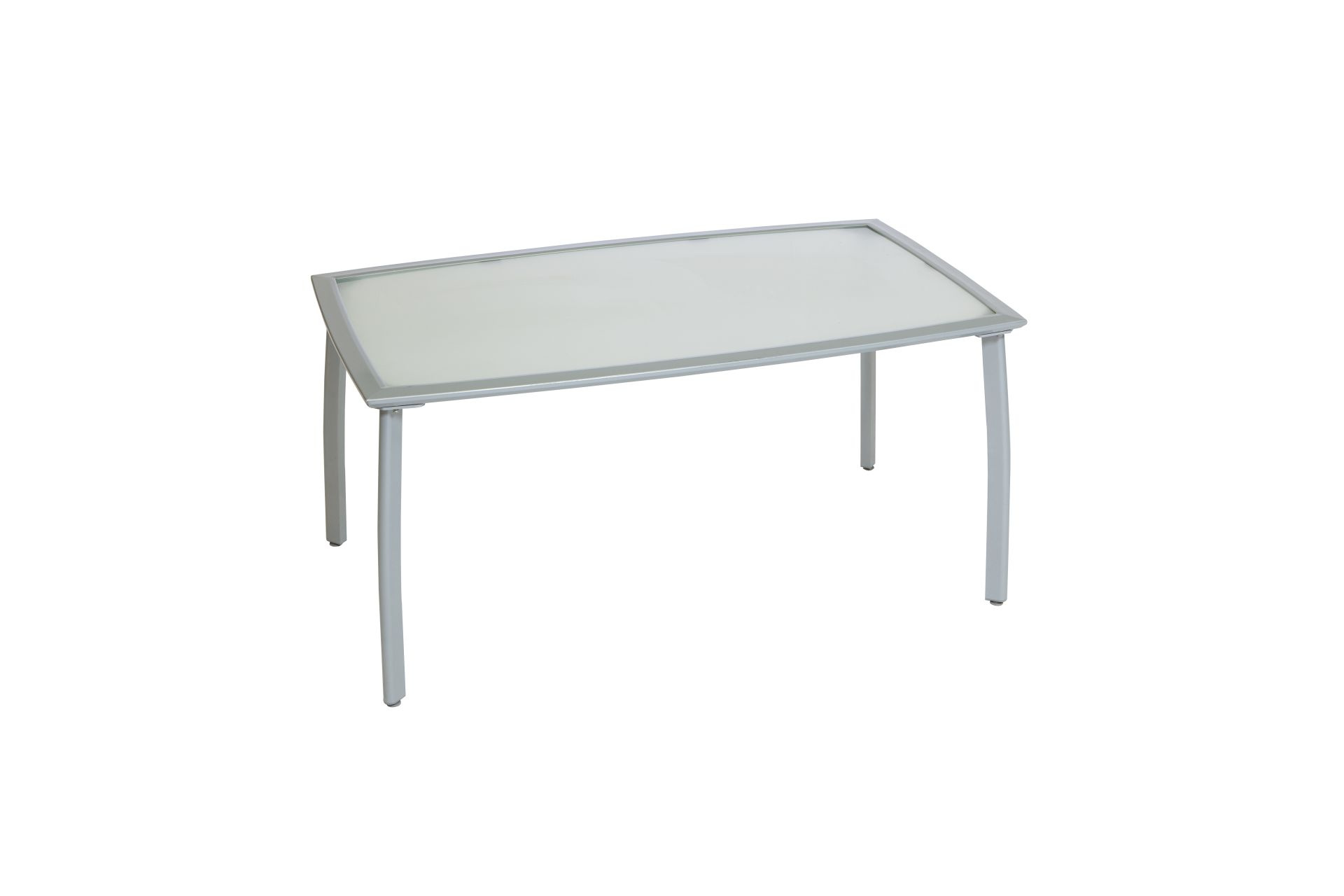 MERXXHANDELS Tisch 150x90cm silber/matt Aluminium/Textil 08285093