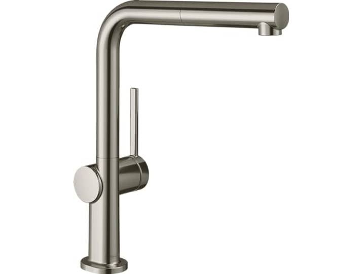 hansgrohe Talis M54 - Küchenarmatur mit Brause ausziehbar, 1 Stahlart, Wasserhahn Küche mit Auslaufhöhe 270 mm, Mischbatterie Küche 360° schwenkbar, Edelstahl Finish, 72808800