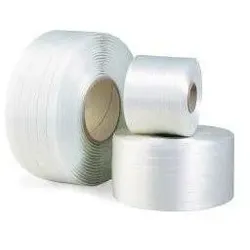 Transpak, Verpackungsmaterial, Umreifungsband Breite 25mm Länge 450lfm 86 SCC Polyester weiss Reissfestigkeit 925kp (1 Stk.)