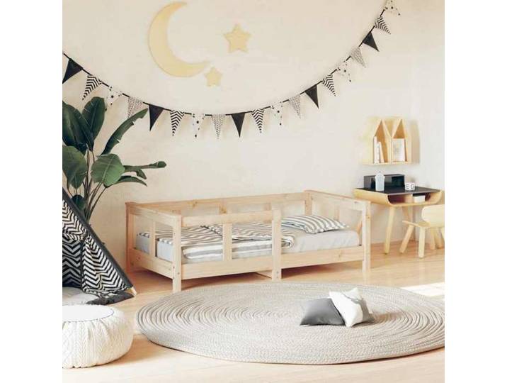 Brun Structure de lit enfant(1 pc)：70x140 cm - Design classique - Structure de lit pour enfant - 70x140 cm - bois de pin7740