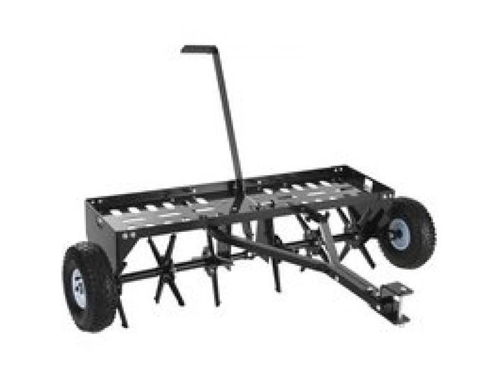 VEVOR Rasenlüfter für Rasentraktor 103 cm Aerifizierer Vertikutierer 54 kg, für Landwirtschafts- & Gartentraktoren, Universal-Anhängerkupplung, Belüftungstiefe bis zu 7,6 cm, Verstellbare Arbeitshöhe