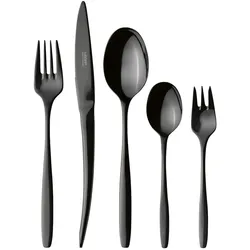 MÄSER Besteckgarnitur 30-tlg., Shiny black 18/10