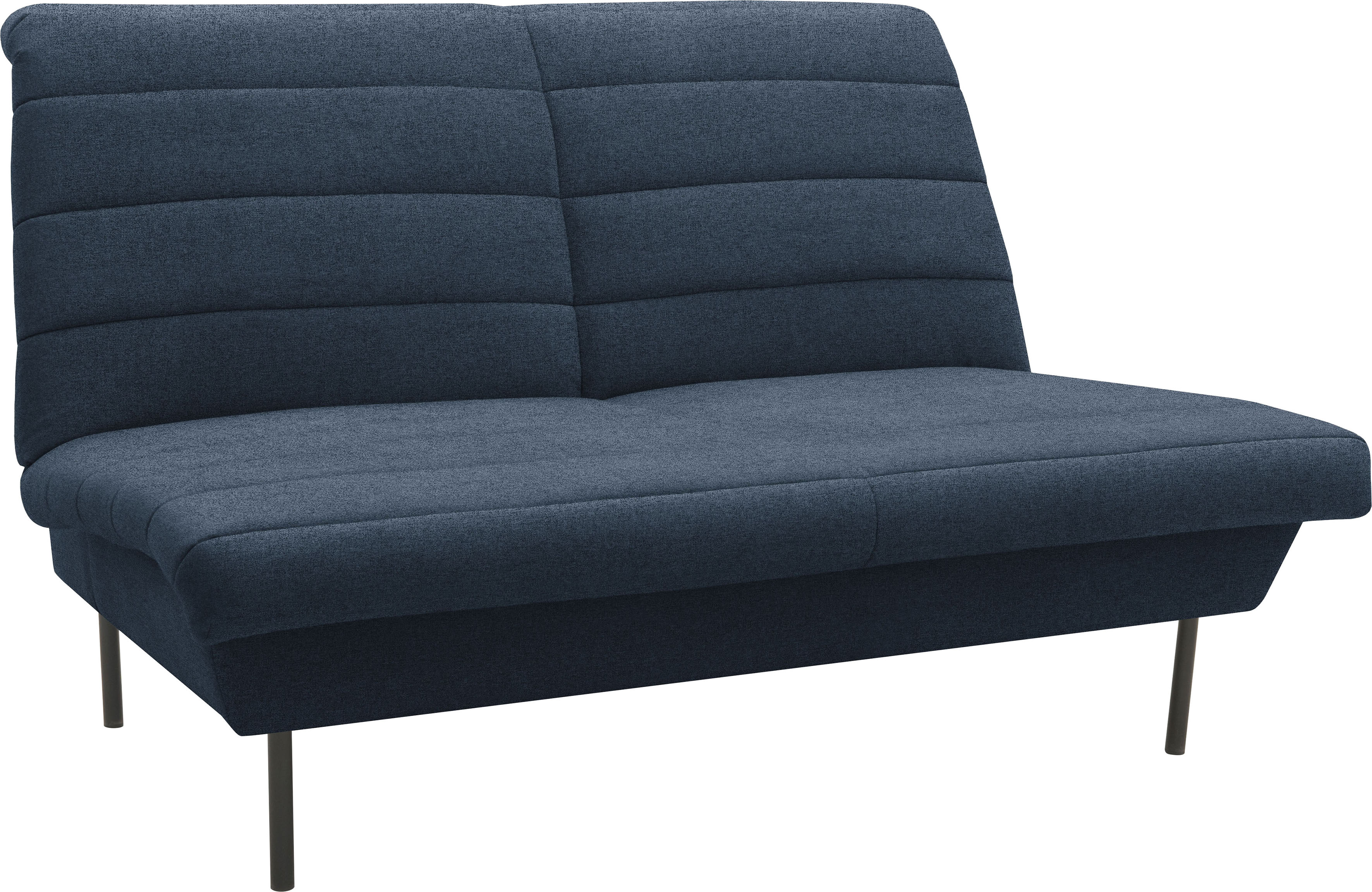 2-Sitzer "LOOKS IX", blau (dunkelblau), B:145cm H:92cm T:103cm, 100% Polyester, LOOKS BY WOLFGANG JOOP, Sofas, 2-Sitzer, Quersteppung, ohne Armlehnen
