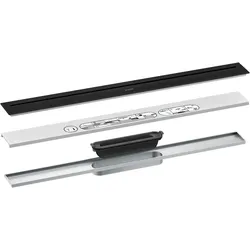 hansgrohe AXOR Drain Fertigset Durschrinne, 700mm, 42520670, Farbe: Mattschwarz