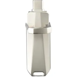 Hama USB-Stick Uni-C Deluxe, USB-C 3.1, 256GB, 90MB/s, Silber (256 GB, USB-C), USB Stick, Silber