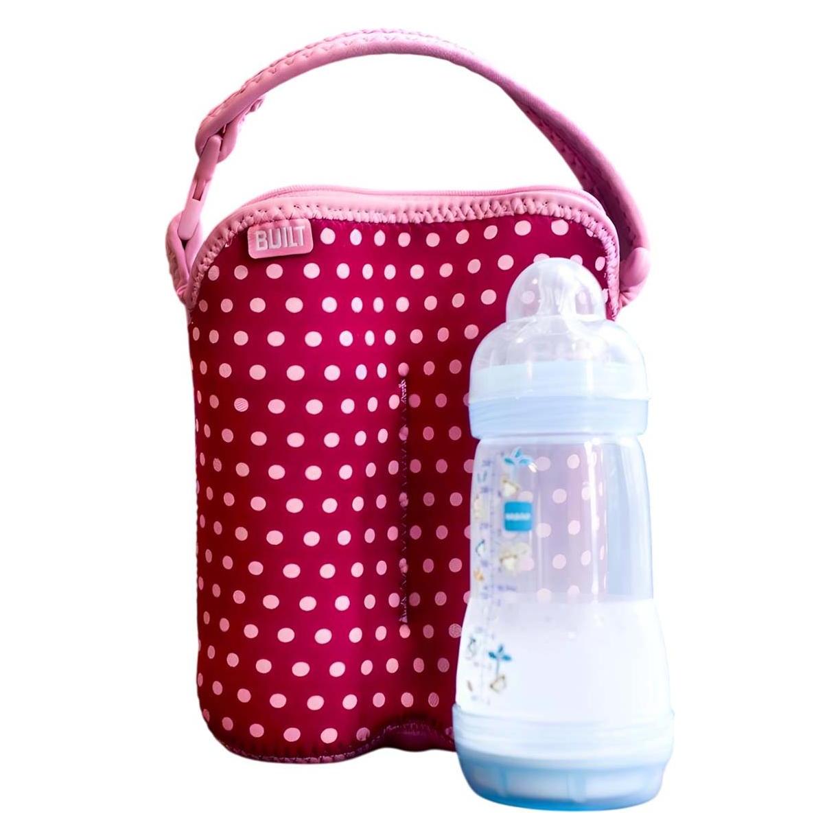 Built Bottle Buddy - Baby Pink Mini Dots (0 Monate) (33280-uniw)