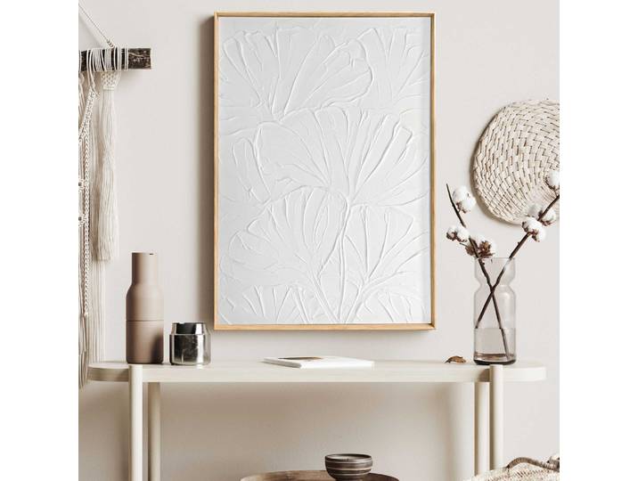 Wandbild REINDERS Flowers , weiß (farbe bild(er): weiß), B:50cm H:70cm T:3cm, Holzwerkstoff, Bilder, Wandbild