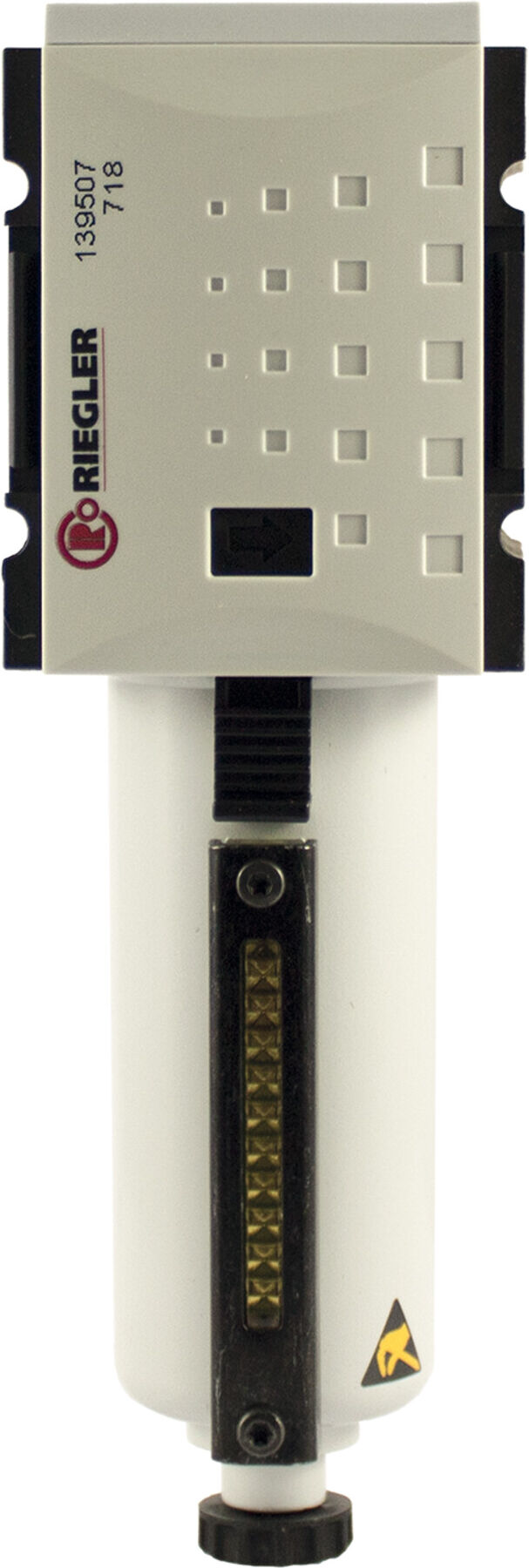 Riegler Filter »FUTURA« mit Metallbeh., Sichtrohr, 5 µm, BG 2, G 3/8, VA (FU 843-M)