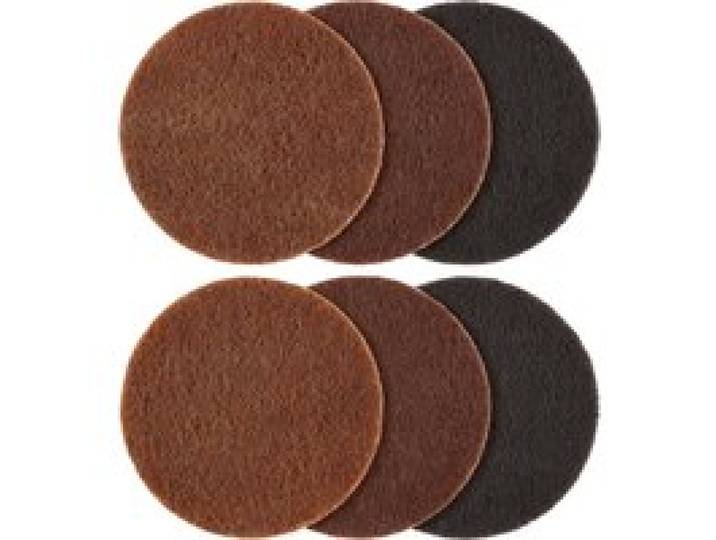 PARKSIDE® Set de disques à lamelles / disques de polissage / plateau de ponçage auto-agrippant avec papier abrasif / set de non-tissé abrasif / disque de nettoyage (disques abrasifs en non-tissé, 6 pièces)