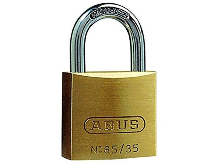 ABUS Hangslot 65/40HB40 Messing - Hoge Beugel, Veiligheidsniveau 5