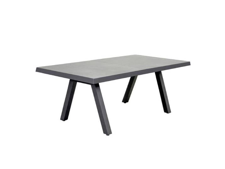 LC Garden Vivera Gartentisch 160x100cm Aluminium/Keramikfliese Dunkelgrau