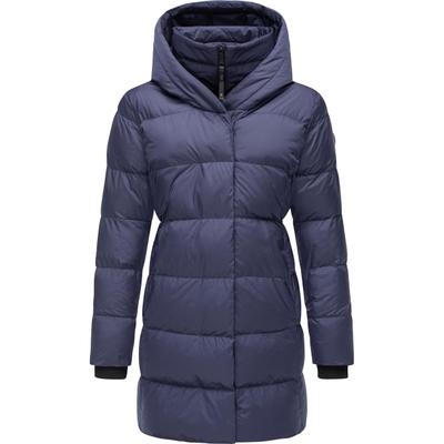 Kurzmantel RAGWEAR "Niara", Damen, Gr. XXL (44), blau (dunkelblau), Außenmaterial: 100% Polyester. Innenfutter: 100% Polyester. Wattierung: 100% Polyester, gerade ca. Mitte Oberschenkel, Ärmel ohne Ärmelschlitz Rippstrickbündchen, Mäntel Kurzmantel,...