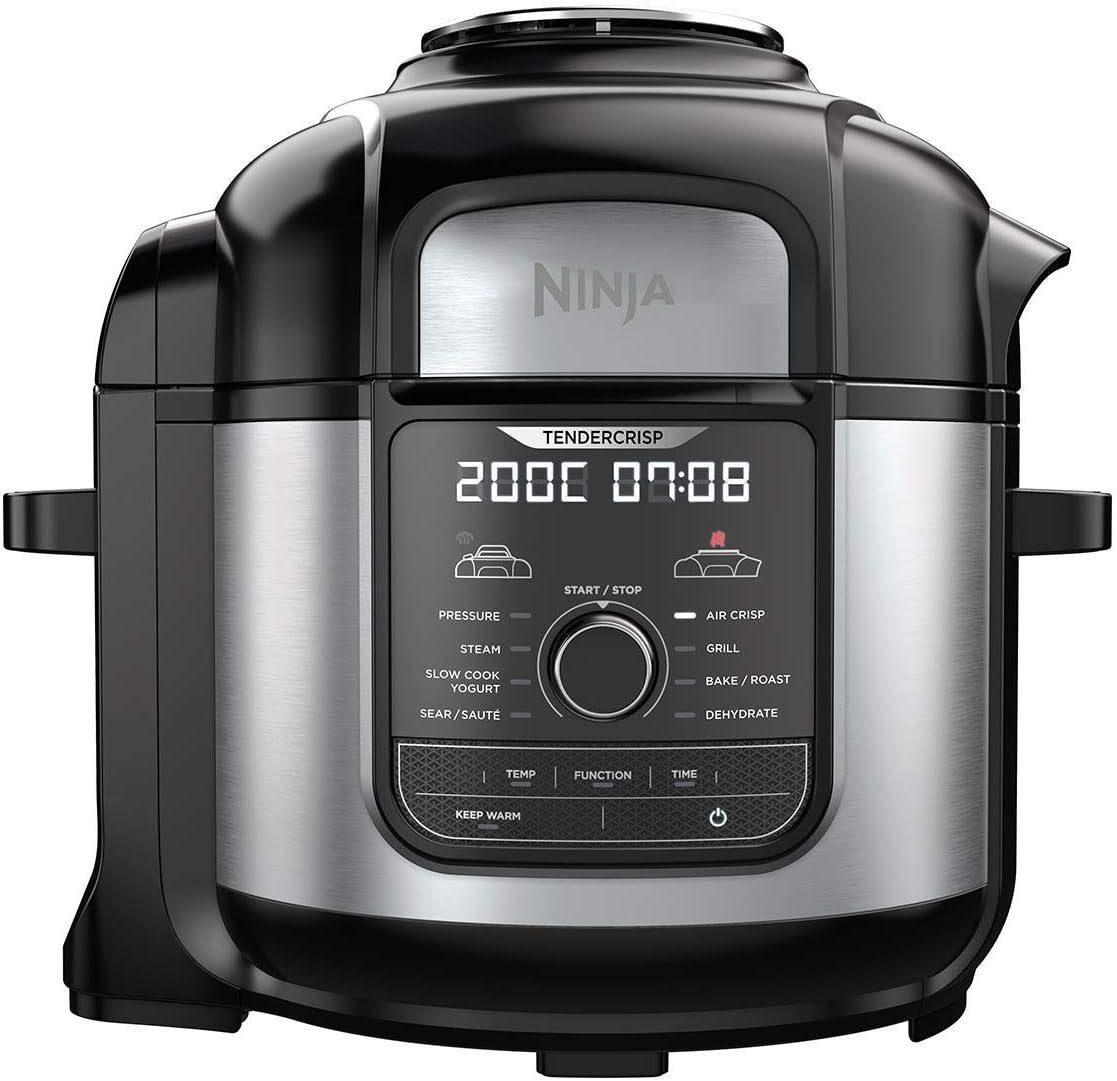 NINJA Multikocher Foodi Max 9in1 Multikocher 7,5L Schnellkochtopf Heißluftfritteuse, 1460,00 W, mit Fritteuse, Elektrisch, Ohne Öl, Air, Slow Cooker