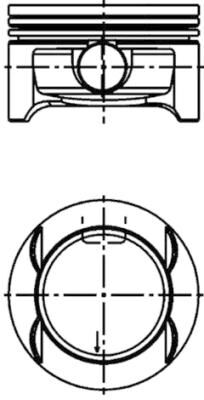 Kolbenschmidt Kolben 40386600 Für Opel