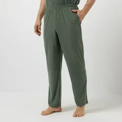 MEN'S TOUCH Hose, 1/1-Länge reguläre Passform Mikrofaser-Frottee Rundumdehnbund