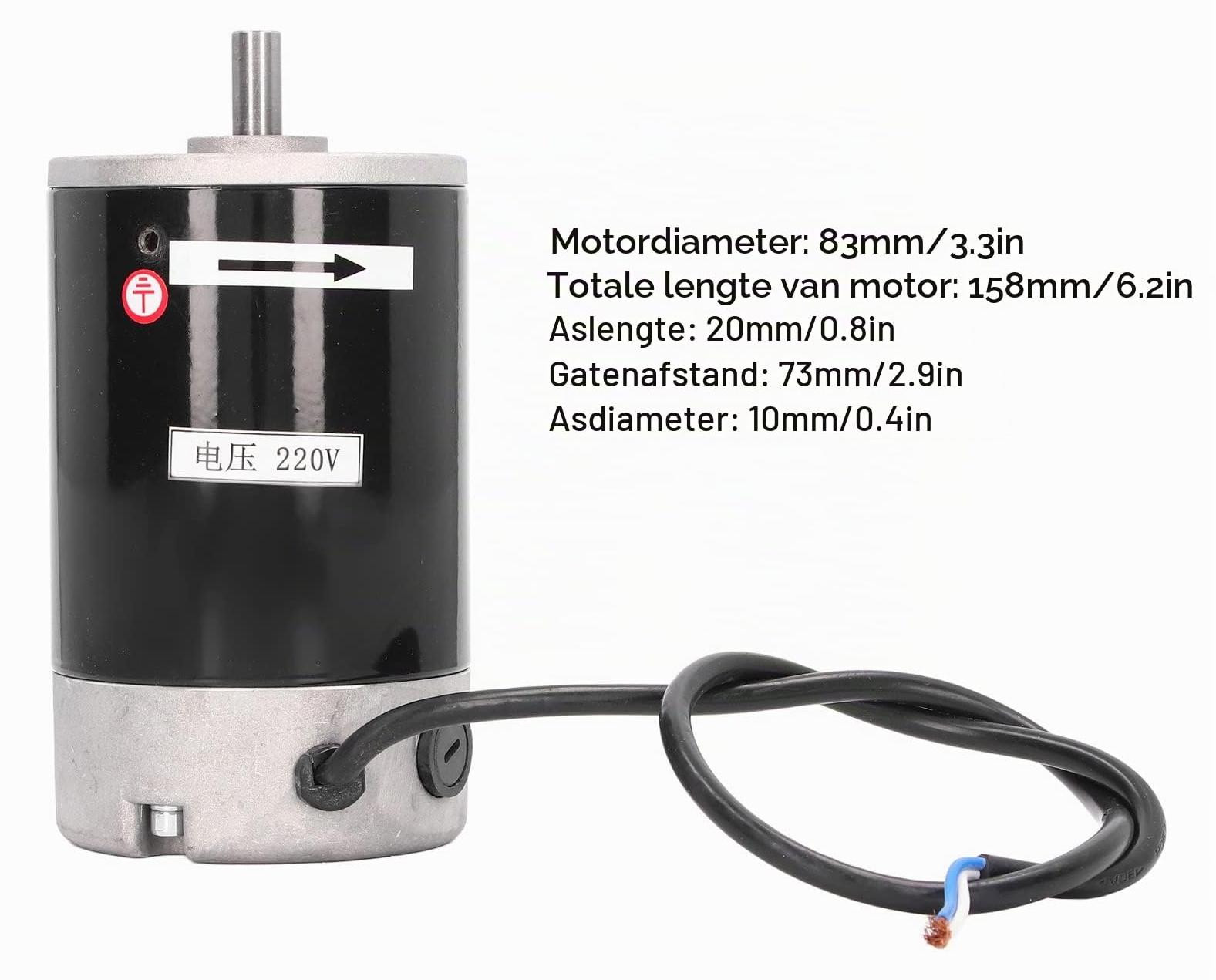 Dripio Mini-draaimachine motor, 550W, 6000 tpm, vervanging voor CJ18A