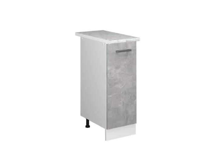 Vicco Unterschrank R-Line , Beton 30 cm mit Tür, mit Arbeitsplatte, zur Aufbewahrung von Haushaltsutensilien und Reinigungsmitteln
