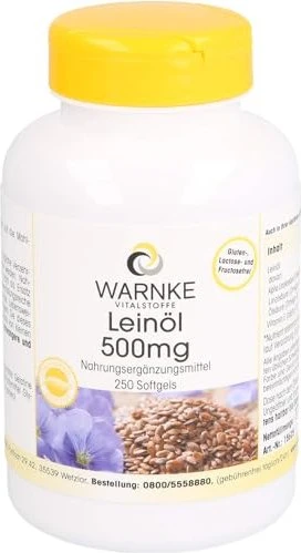 Leinöl 500 mg Kapseln 250 St
