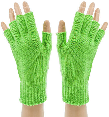 Strick-Handschuhe, hellgrün