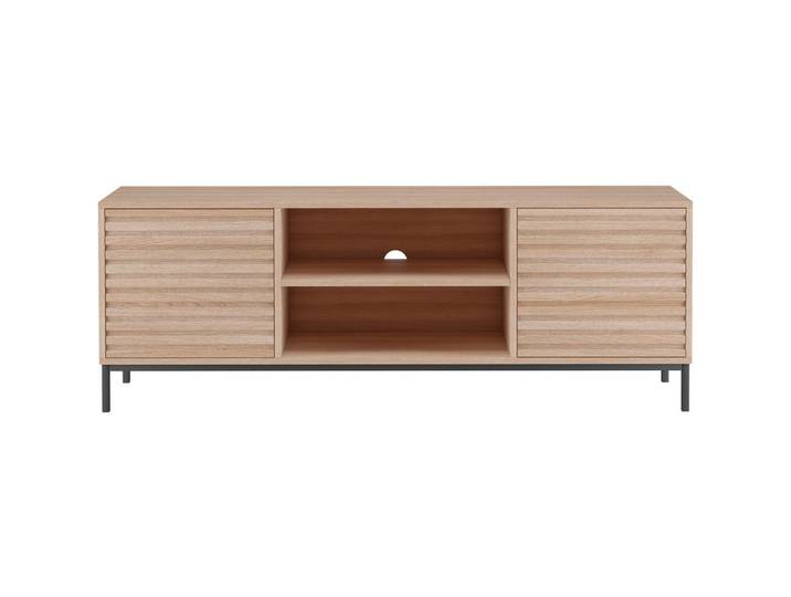 Mid.you Lowboard, Natur, Metall, 1 Fächer, 140x50x40 cm, stehend, Wohnzimmer, Wohnwände, Lowboards, Lowboards stehend
