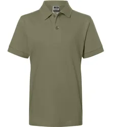 Kinder Polo-Shirt "JN070K" - XS - olive