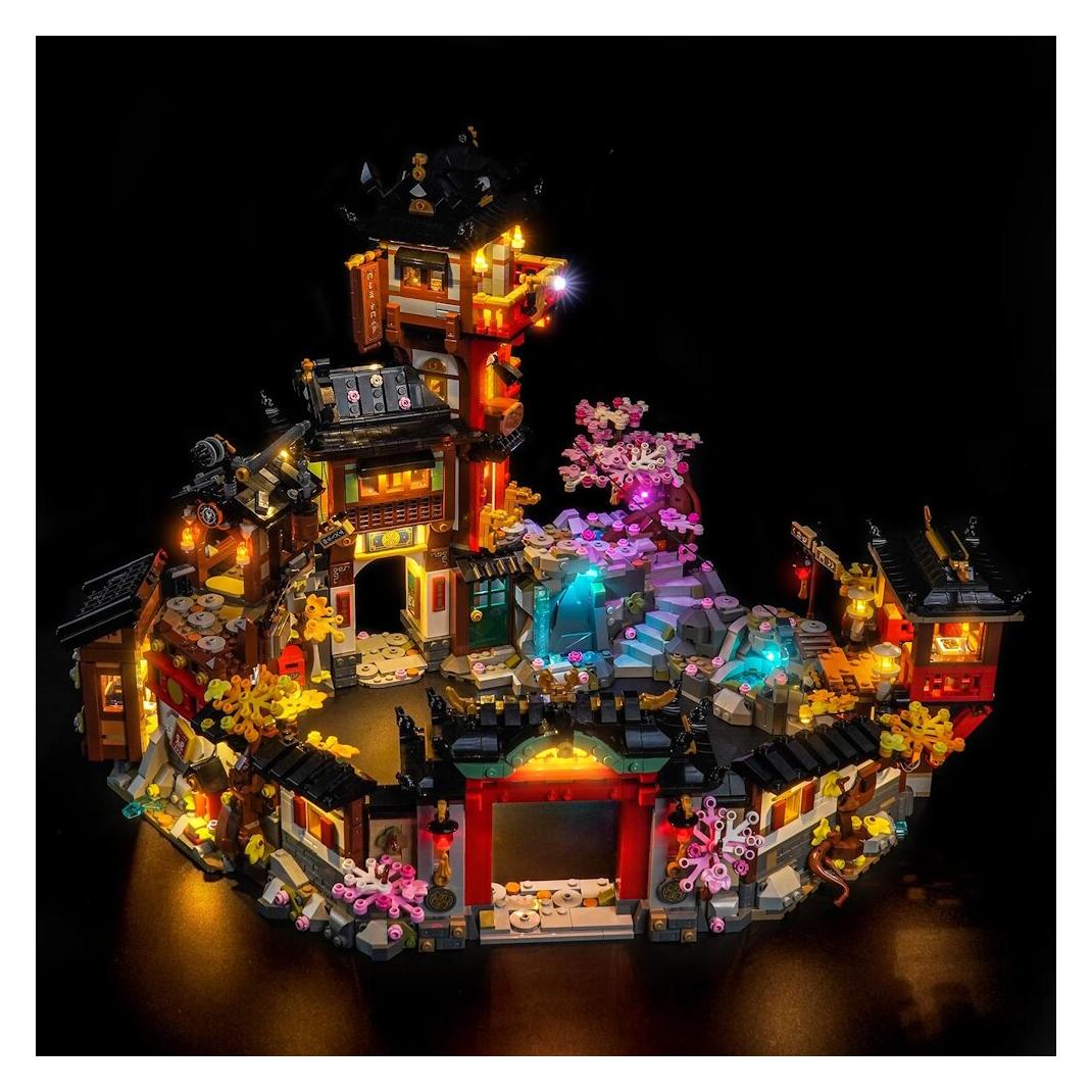 BrickBling LED Beleuchtungs-Set für LEGO 71861 Ninjago,15-jähriges Jubil. D. Alten Stadt inkl. Fernbedienung (GC1347)