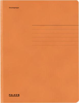 FALKEN Sammelmappe, DIN A4, Einschlagklappen, Manilakarton, orange
